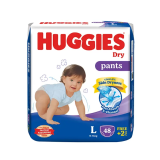 Huggies Dry Large Pant Diaper 9-14Kg - 50 Pcs (Malaysia)